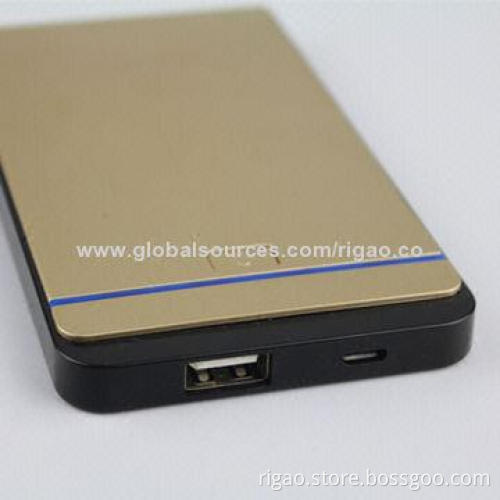 4000mAh/LEDs emergency portable USB mobile external power bank for iPhone 5g